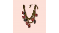 Ashura Jewelry Accessory Authentic Necklace Worked With Handmade Beads And Crochet Lace