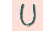 Ashura Handmade Evil Eye beaded turquoise necklace