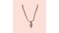 Ashura Handmade Fully Seashell Zircon Stone Natural Necklace